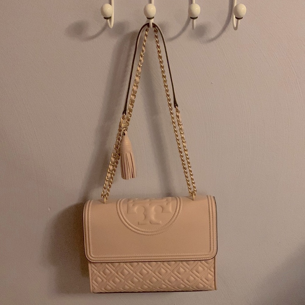 Tory Burch Embossed and Quilted Cross-body Bag